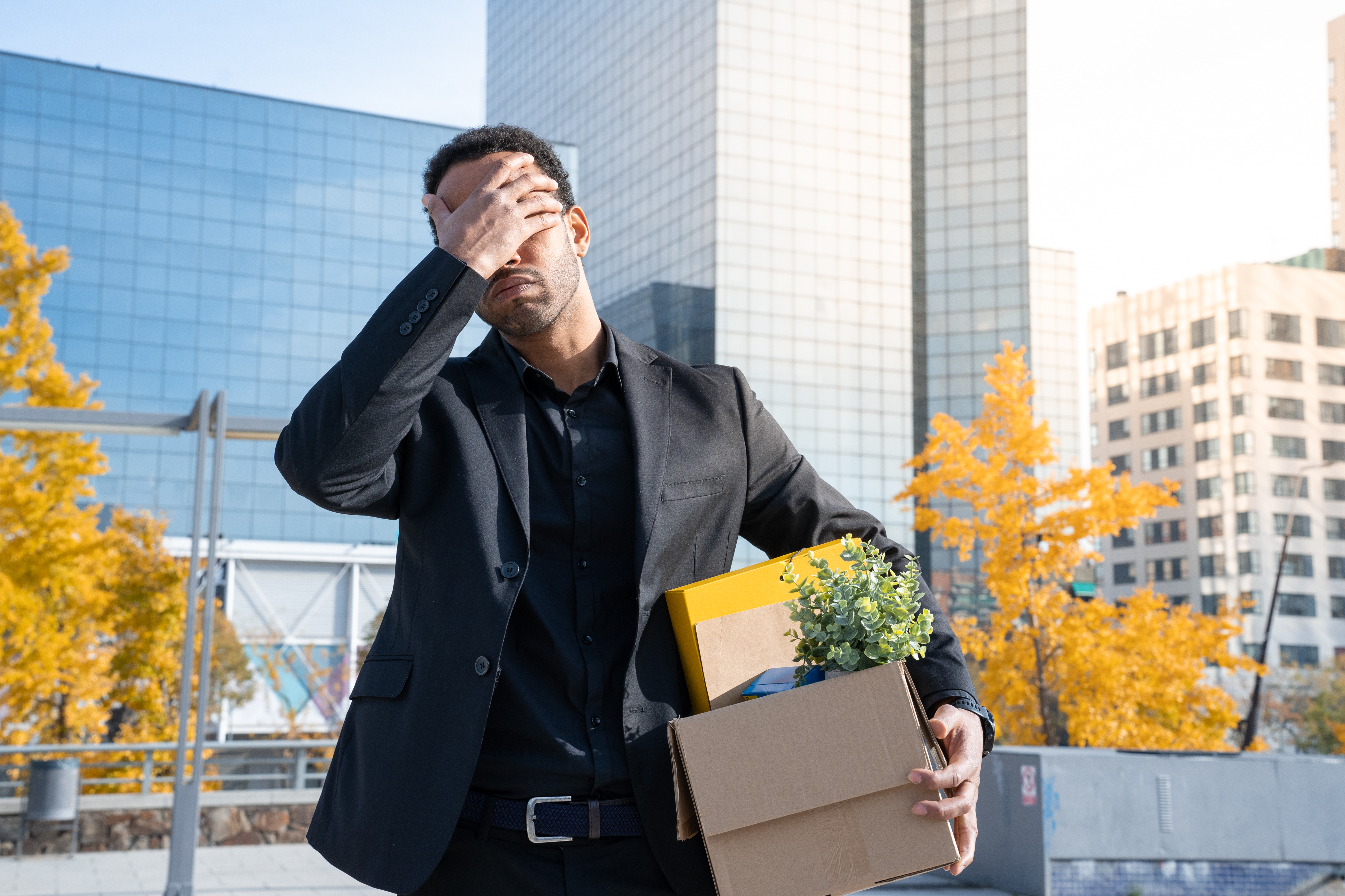 Businessman With Cardboard Box With Office Supplie 2025 01 10 03 41 40 Utc
